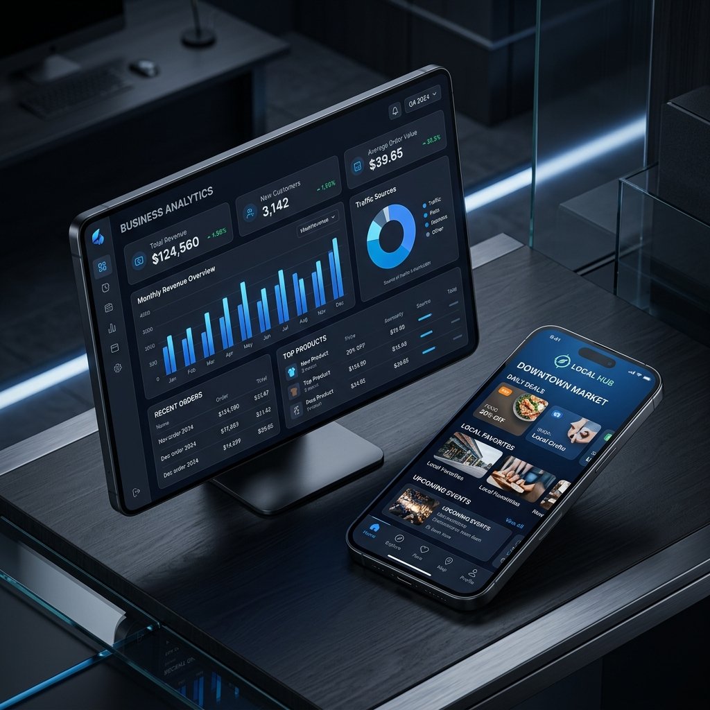 Portal de Negócios Dashboard Premium